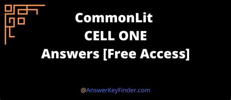 Cell one commonlit answers. Things To Know About Cell one commonlit answers. 